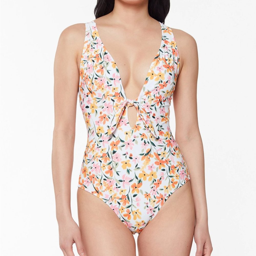 Summer Dreaming Tie-Front One-Piece Swimsuit